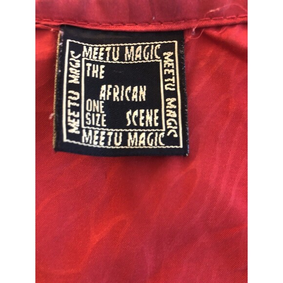 Meetu Magic The‎ African Scene Womens Dress Free Size - Picture 11 of 12